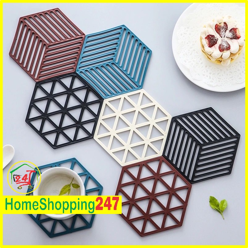 Miếng lót silicol lót ly, lót nồi, chén bát. Cách nhiệt, chống trượt hiệu quả.