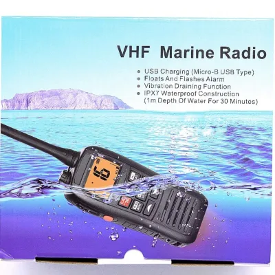 RECENT RS-37M IPX7 VHF Handheld Marine Radio Buoyant Floating Waterproof High Performance Tri-watch 156~161.450MHz Ham Transceiver same as Icom