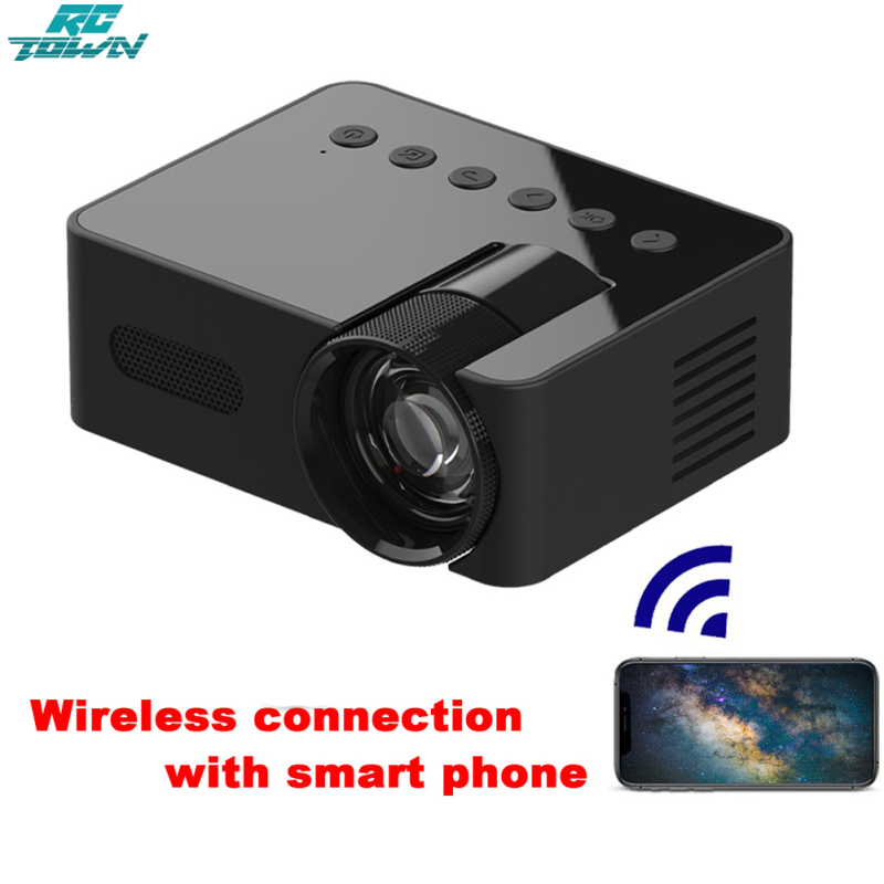 YT100 WiFi Portable Projector HD Mini Video Projector Home Video Smart Projectors For Phones Tablet Laptops Computer ราคา 914 บาท*ส่งฟรี