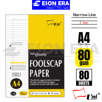 Uni Foolscap Paper A4 60gsm / 70gsm / 80gsm / 100gsm Exam Sheets Kertas Kajang