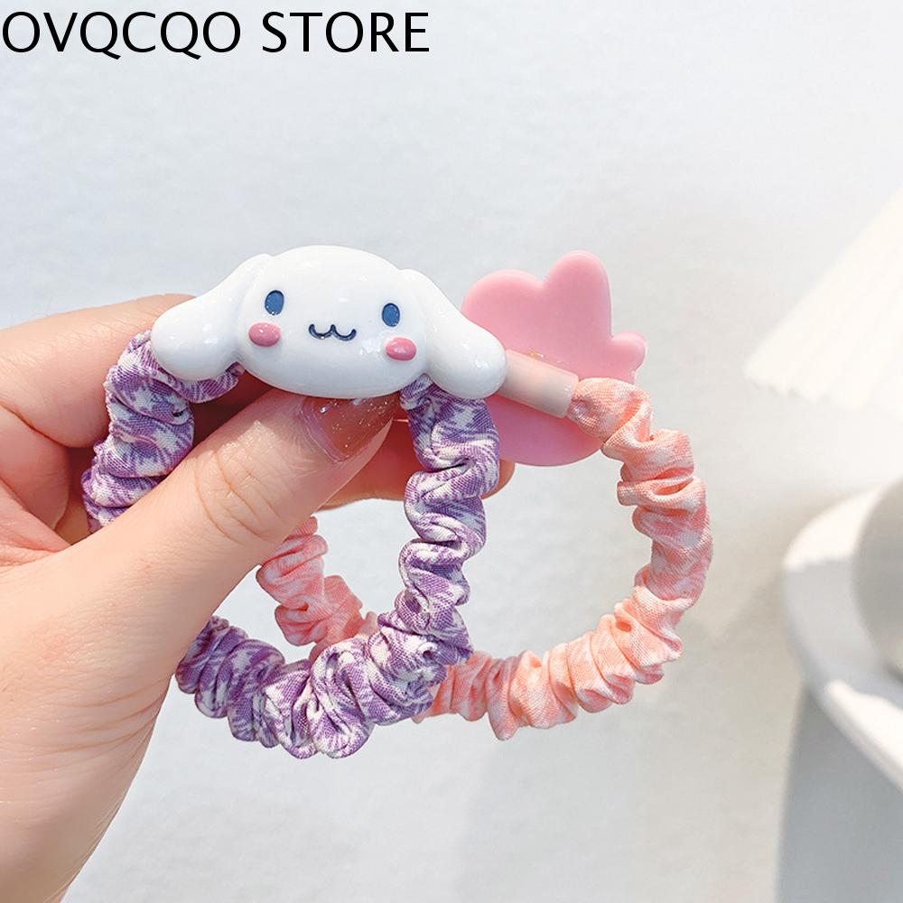 OVQCQO Ngọt đàn hồi Dễ thương Phụ nữ Chó Bọn trẻ Thỏ Scrunchies Barrette Dây thun Người giữ đuôi tóc đuôi ngựa
