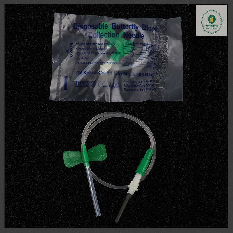 【Jettingbuy】 Hot Sale 10pc medical vacuum blood collection butterfly safety needle disposable infusion ราคา 51 บาท*ส่งฟรี
