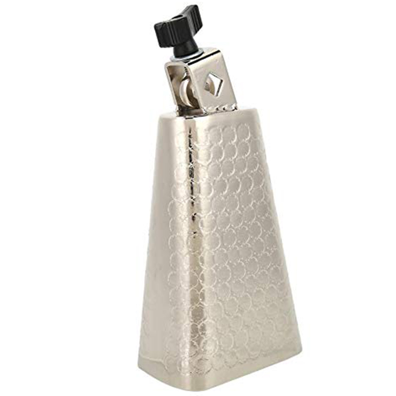 Percussion Instrument Accessories, Percussion Instrument Parts, 6 Inch Metal Cowbell Bell with Handle Percussion Musical