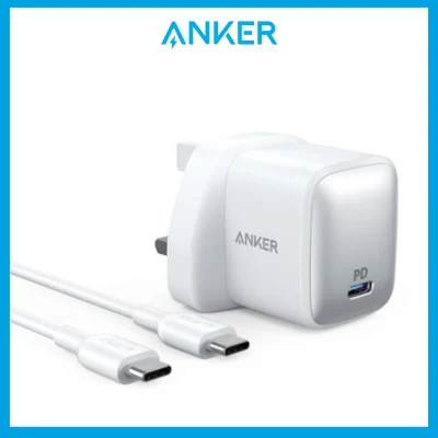 Anker 30W PowerPort Atom Power Delivery 1 [GaN Technology] USB-C Charger Wall Charger Charging Adapter (SG Plug) Support iPhone 13/12/11 Fast Charge