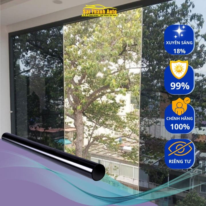 Phim cách nhiệt cửa kính NTECH chính hãng Hàn Quốc - Phim dán kính chống nắng Ntech cản 73% nhiệt chống nhìn trộm