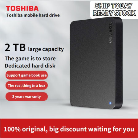 Toshiba Portable External Hard Drive - 2TB/1TB USB 3.0