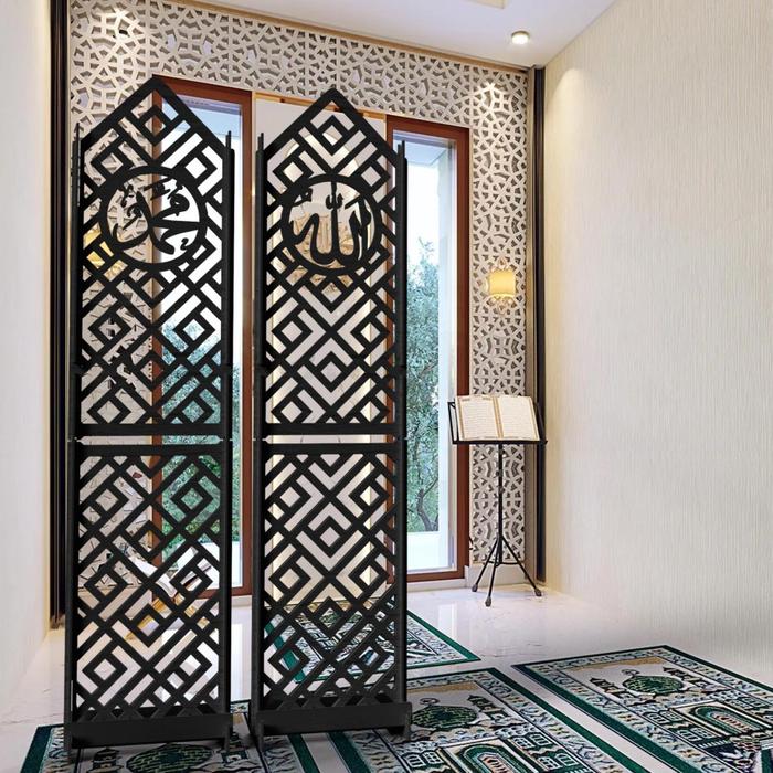 Sekat Pembatas Ruangan Laser Cut Mushola Rumah | Sketselrasi Aesthetic
