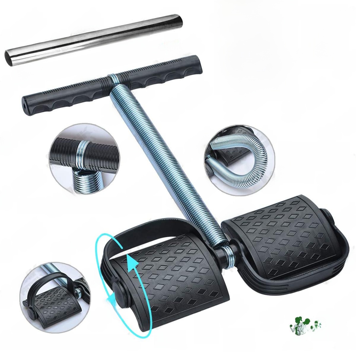 Tummy Trimmer Double/Single Spring - Black