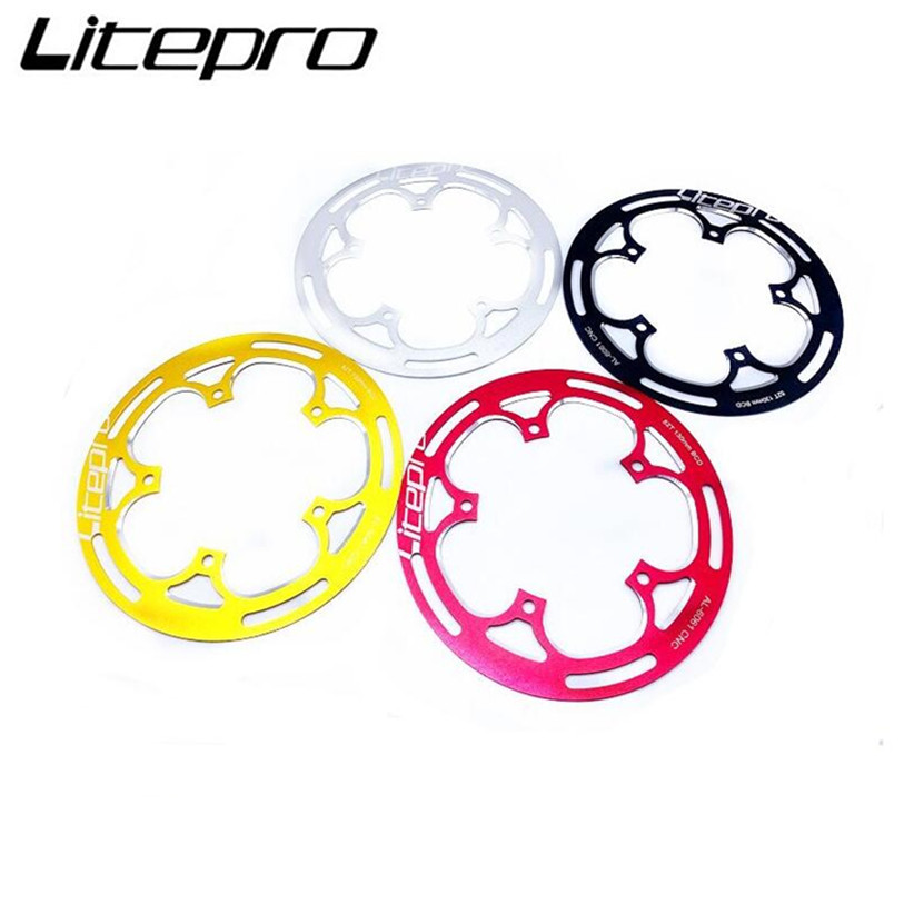 Litepro MTB Folding Bike Chainwheel Protector 52T 53T 54T Chainring Guard Plate Defend Crankset Chai