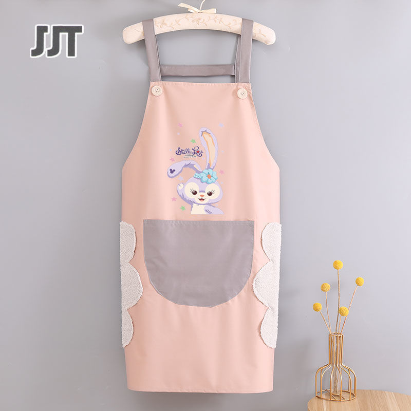 Apron fashion apron cotton and linen work clothes kitchen cooking home oil-proof coat, thick apron, waterproof and oil-proof. Cooking kitchen aprons, different styles of work clothes ราคา 92 บาท*ส่งฟรี