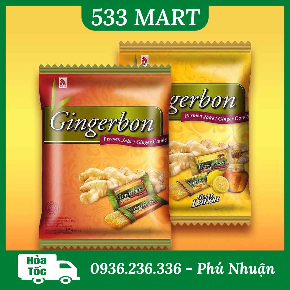 Kẹo gừng dẻo Gingerbon 125gr (31 viên)