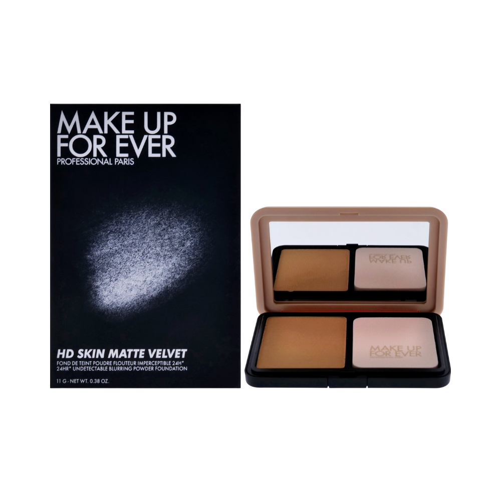 Phấn Phủ Nén Make Up For Ever HD Skin Matte Velvet 1R02 Mini 2g - Kiềm Dầu, Nền Mịn Nhẹ, Nâng Tone