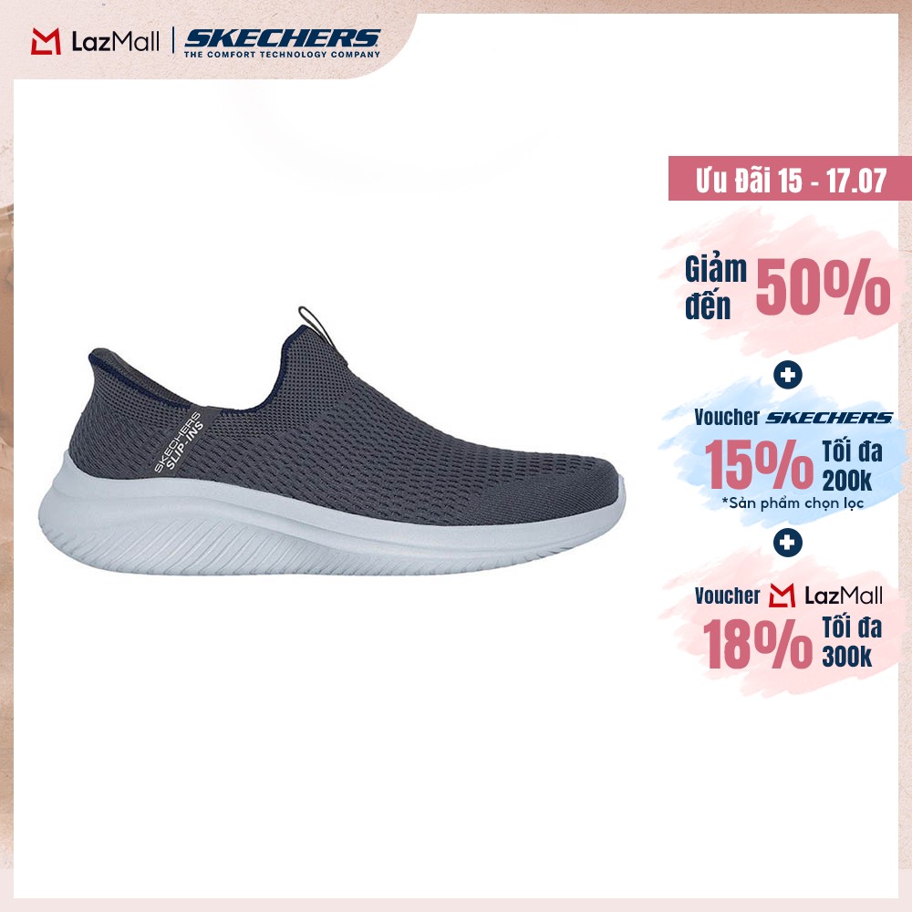 [Chỉ 15-17.07 - Voucher Skechers 18% + Voucher 18%] Giày Thể Thao Nam Skechers Slip-ins Sport Ultra Flex 3.0 Smooth Rise Thường Ngày - 232902-GYNV Air-Cooled Memory Foam