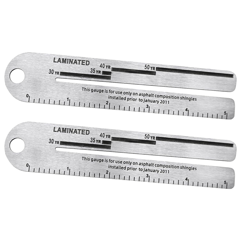 2Pcs 4/09 Shingle Gauge,Measuring Tool for Roof Shingle,Roof Pitch Gauge,Equipment for Measuring Thickness of Roof Tiles Durable Easy to Use