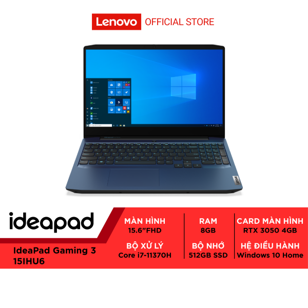 Laptop Lenovo IdeaPad Gaming 3 15IHU6 82K100FBVN (Core i7-11370H/8GB RAM/512GB SSD/15.6-inch FHD/WIN10)