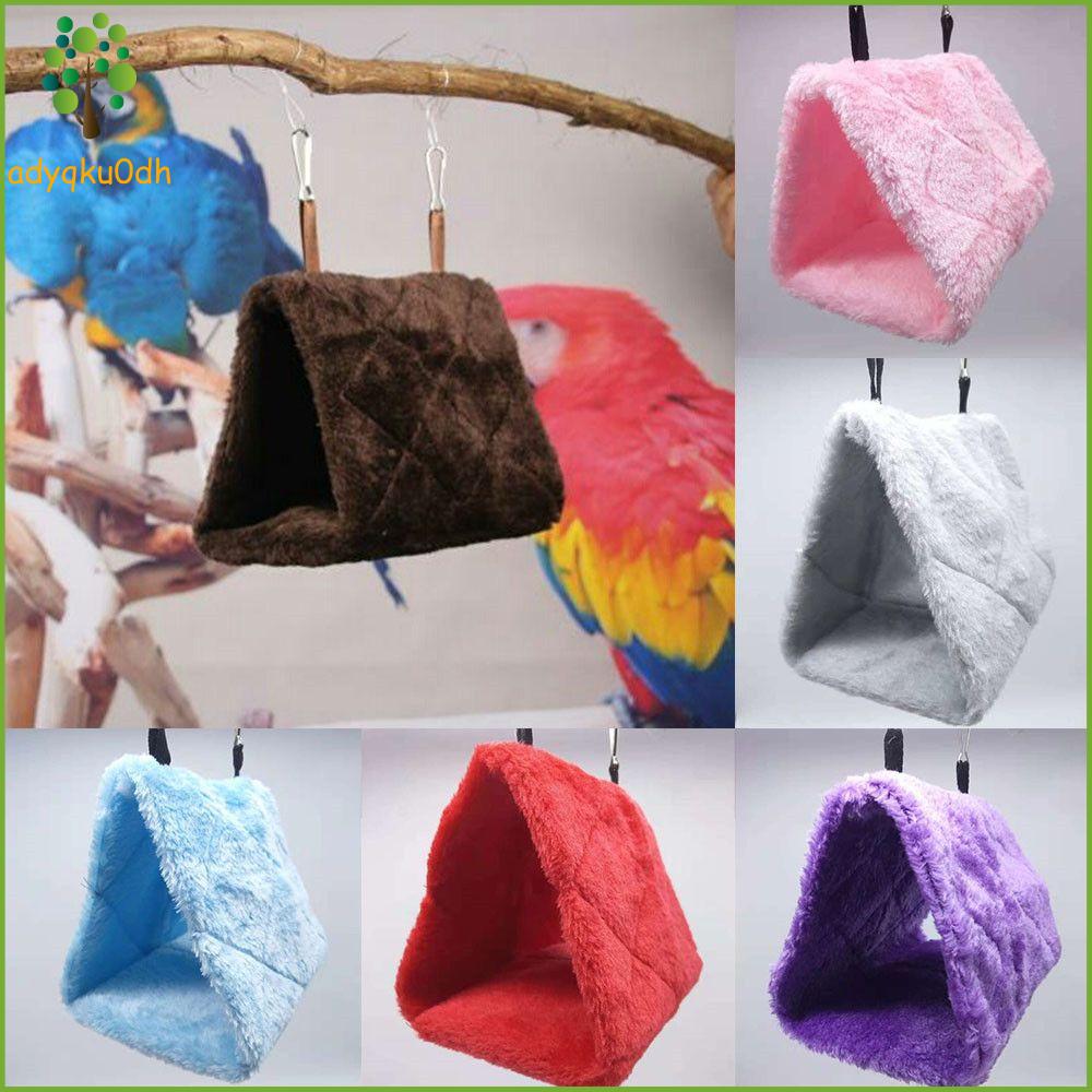 ADYQKU0DH Nhiều màu Vẹt đuôi dài Budgie Hang treo Tổ chim mùa đông Giường lều Vẹt nuôi chim vẹt Lồng võng ấm