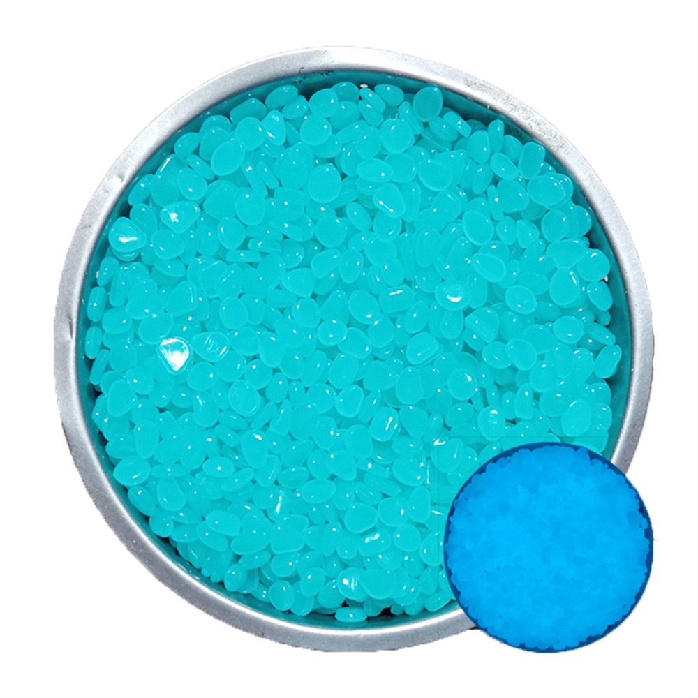 ZENDO12 600Pcs Nhựa Sỏi phát sáng trong bóng tối Đầy màu sắc mini Đá trang trí bể cá Bền bỉ Tự làm Sỏi phát sáng cho vườn Trang trí cảnh quan - 6