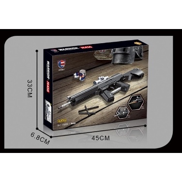 MÔ HÌNH ĐỒ CHƠI LẮP RÁP VECTOR scar mk14 m416 Đồ chơi lắp ráp Mô Hình PUBG BLOCKS sung freefire
