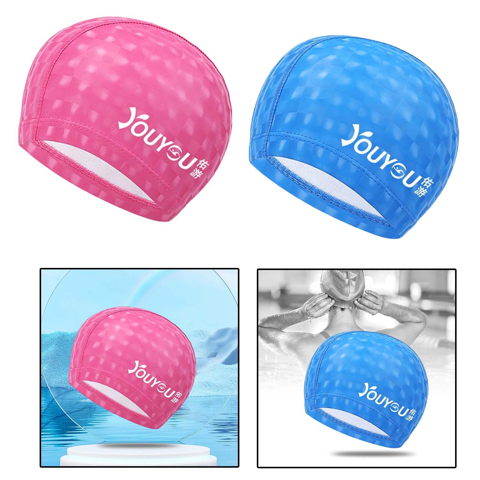 Swim Cap for Long Hair Swim Cap Comfortable Unisex Large Swim Cap Nylon Flexible