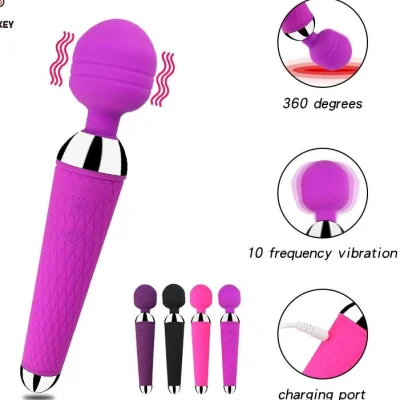 Japanese AV Magic Wand 10 Speed Vibrator Massager Stick USB rechargeable Powerful clit Vibrators Sex Toys for Women