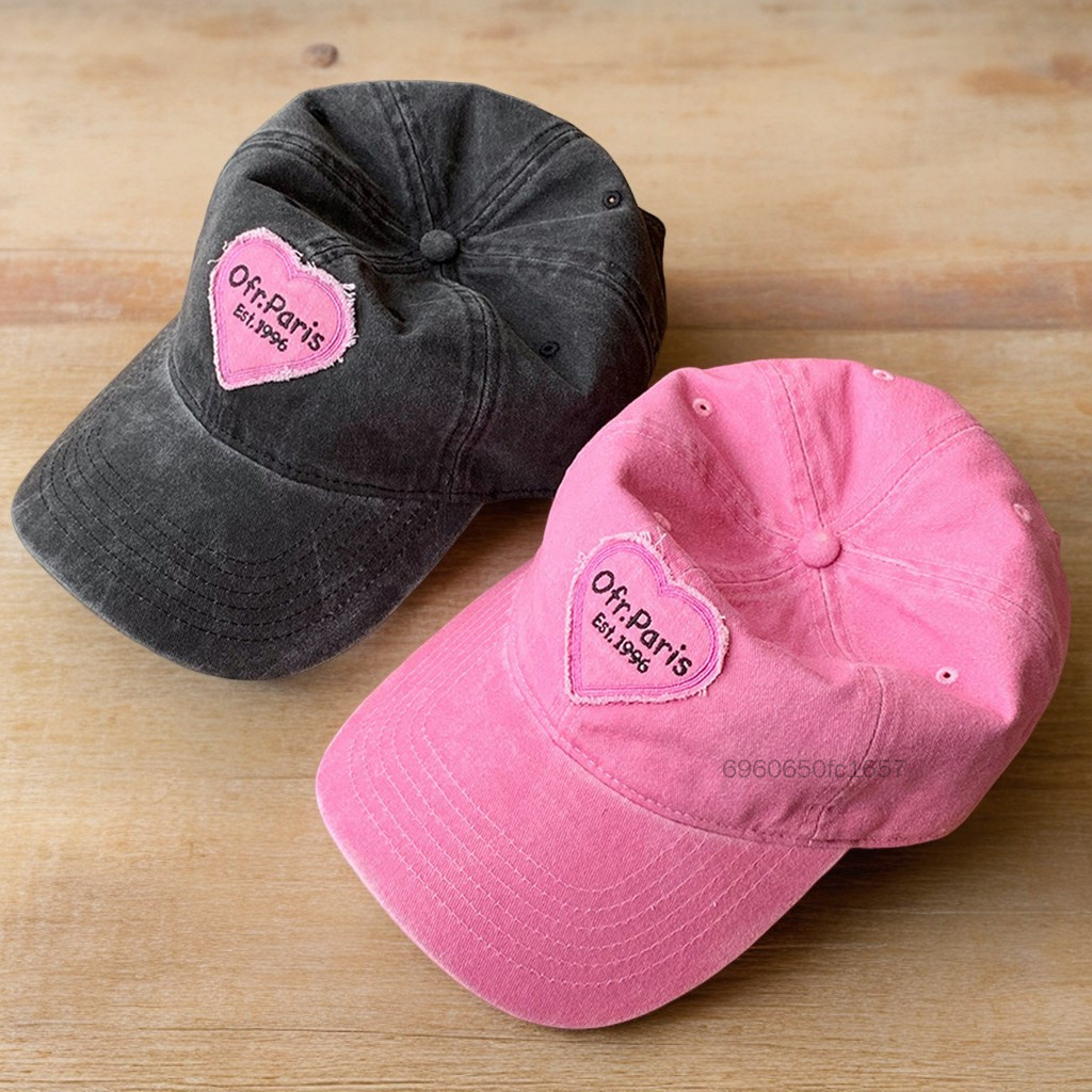 หมวกเบสบอลอินเทรนด์ Retro Hearts - ผู้หญิงทุกฤดูกาล ราคา 217 บาท*ส่งฟรี