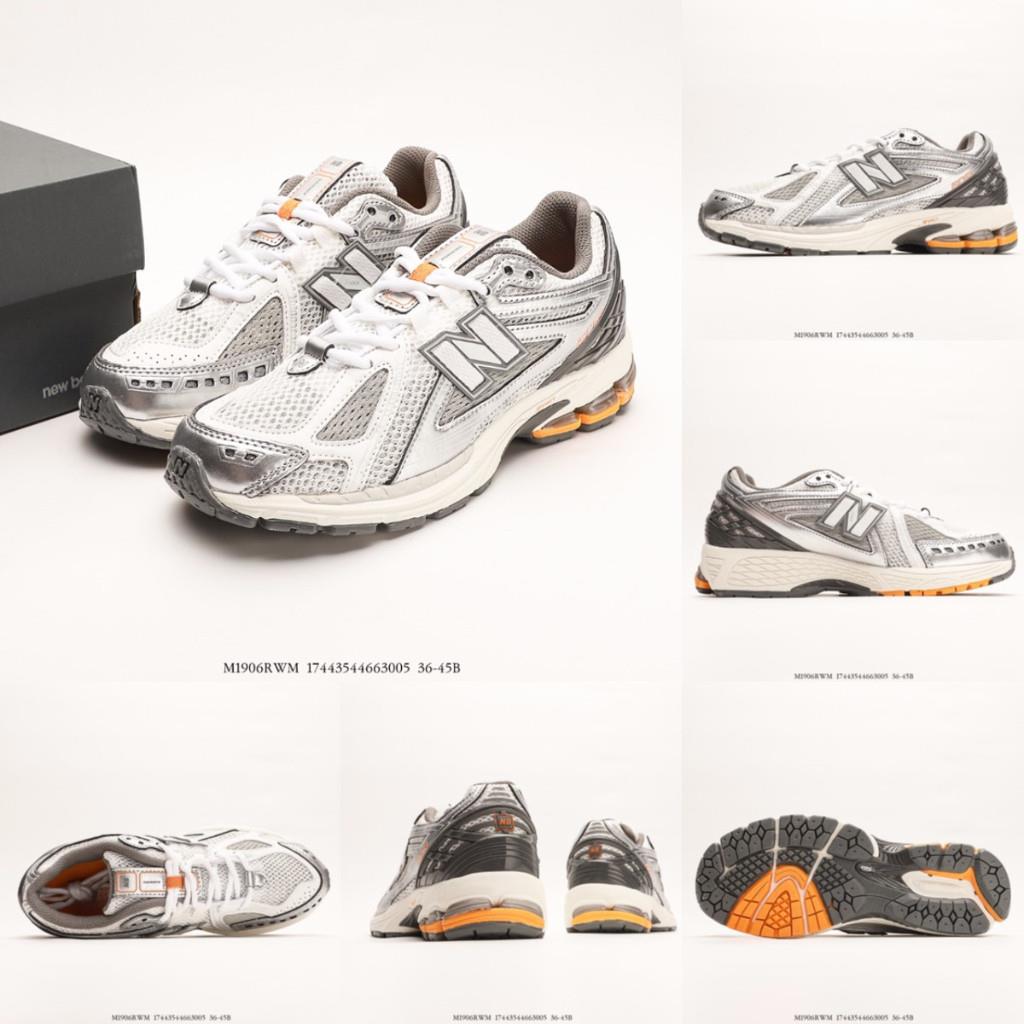 New Balance NB 1906R Retro Chống trượt và chống mài mòn Giày chạy bộ thông thường thấp Unisex White