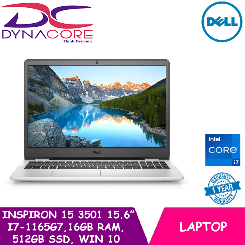DYNACORE - Dell Inspiron 15 3501 15.6 i7-1165G7 | 16GB RAM | 512GB SSD | WIN 10 HOME | 1 YEAR WARRANTY