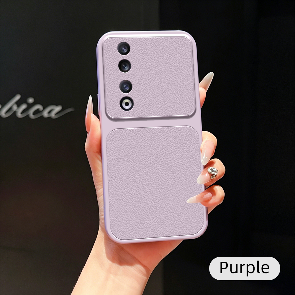 Luxury Lychee Leather Shockproof Phone Case For Honor 90 Pro Honor 90 Instantly Turn Full Bumper Matte Cover - Image 2