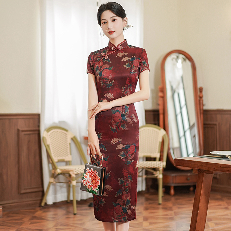 Buy Elegant Maroon Dress Online at a Better Price | Lazada Malaysia