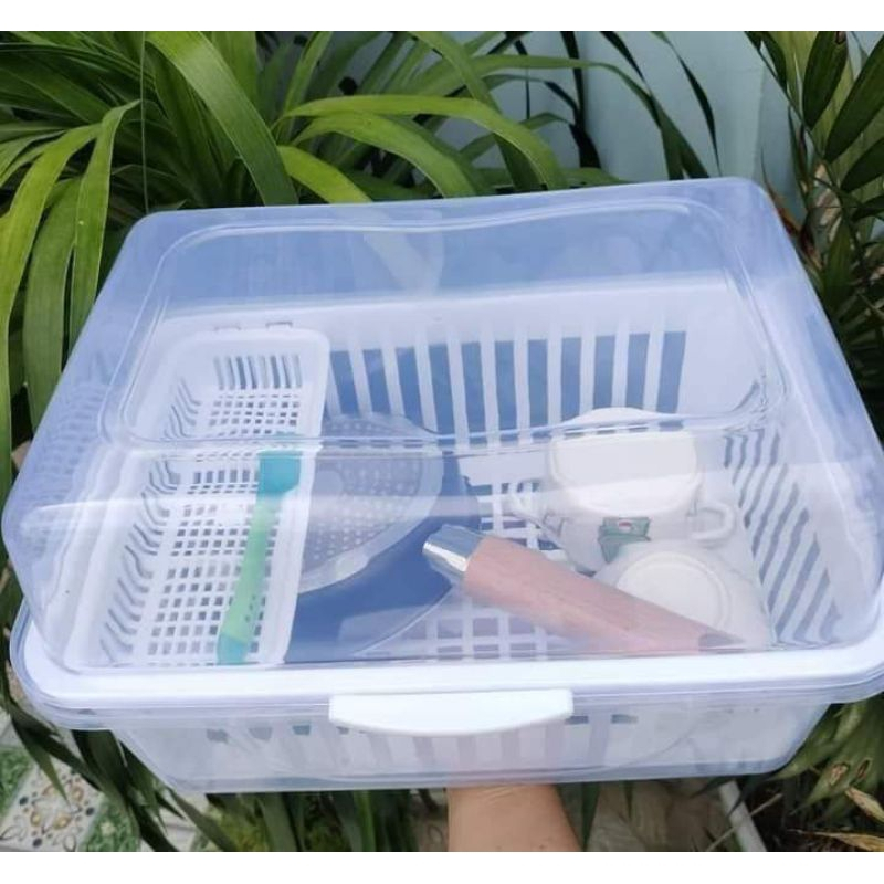 Khay, Giá Úp Bát Chén Ăn Dặm, Bình Sữa , Rổ Úp Chén Bát Cho Bé, Đồ Dùng Ăn Dặm Có Nắp Đậy