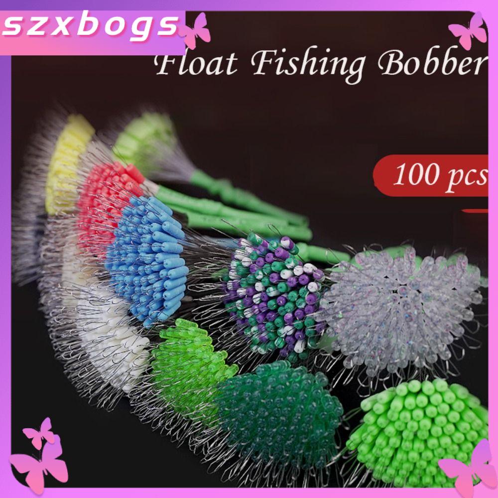 SZXBOGS Phụ kiện dây câu Phao Câu Cá Phao Trong suốt Hạt cao su Dụng cụ câu cá Độ đồng tâm cao Đậu chống bọc Dụng cụ câu cá