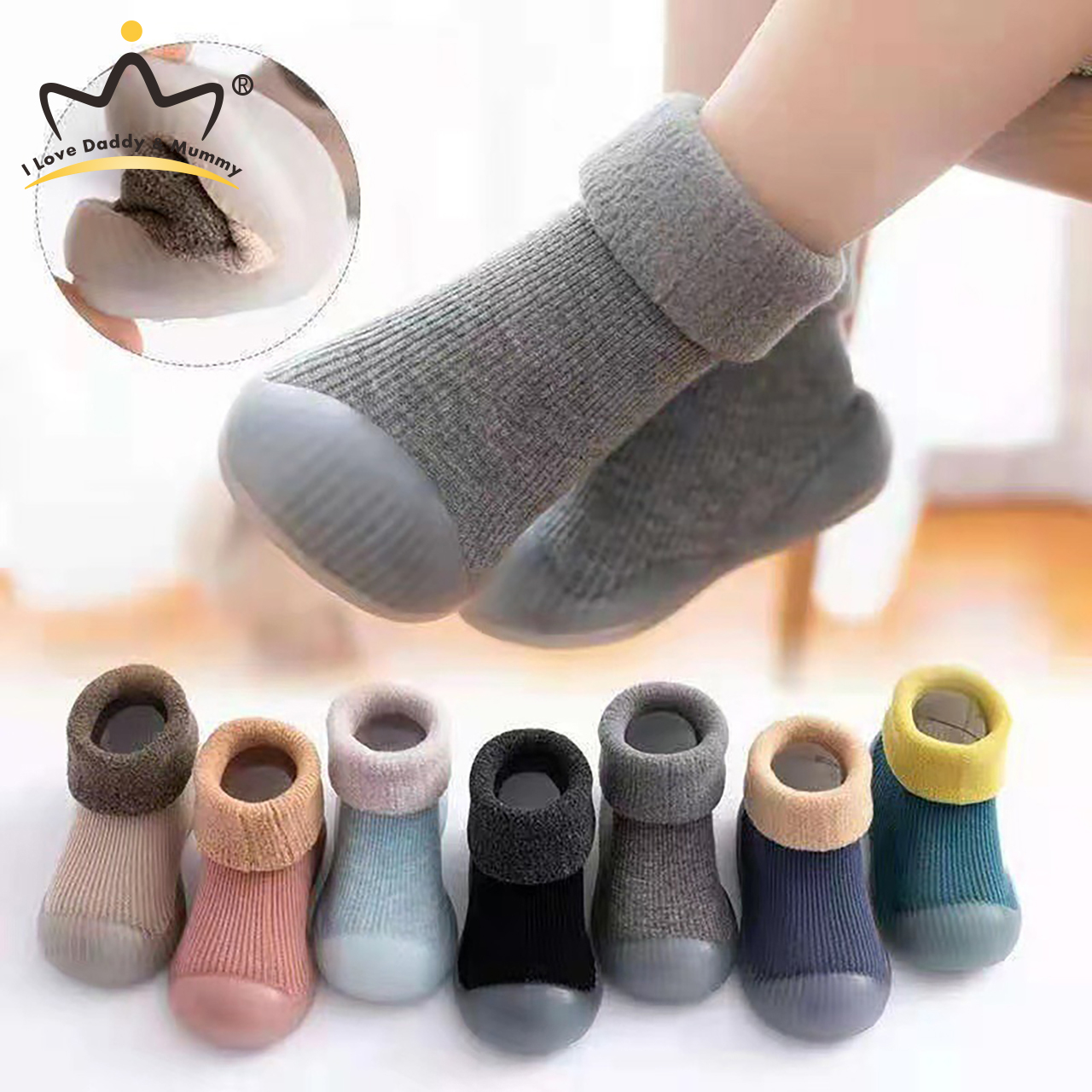 Winter Warm Baby Shoes Thicken Plush Anti slip Sock Shoes for Infant Boy Girl Soft Soled Toddler Walking Shoes