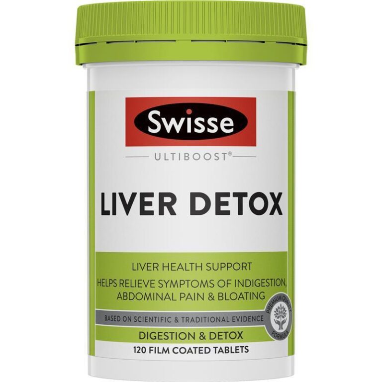 Viên uống Swisse Liver Detox hỗ trợ thải độc gan của Úc hộp 120 viên