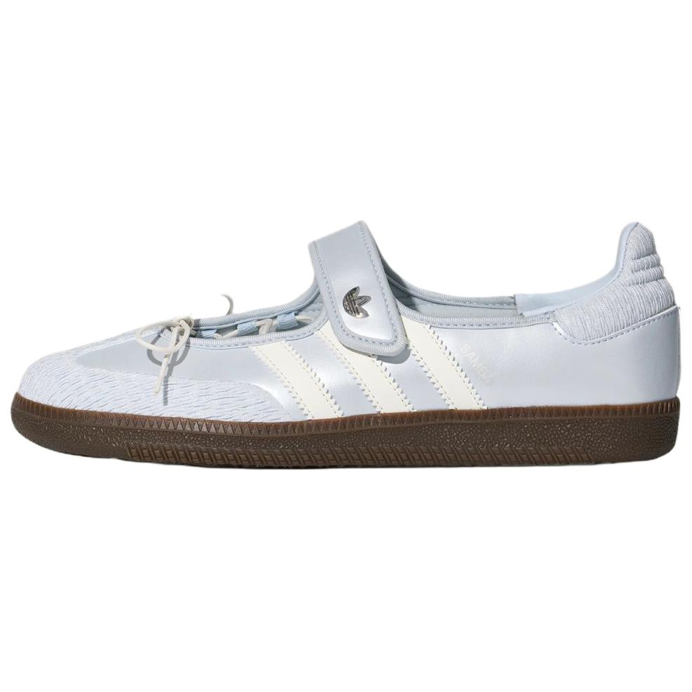 Adidas Originals Samba Jane Mary Jane Shoes Womens Light Blue Bright White-LB8628