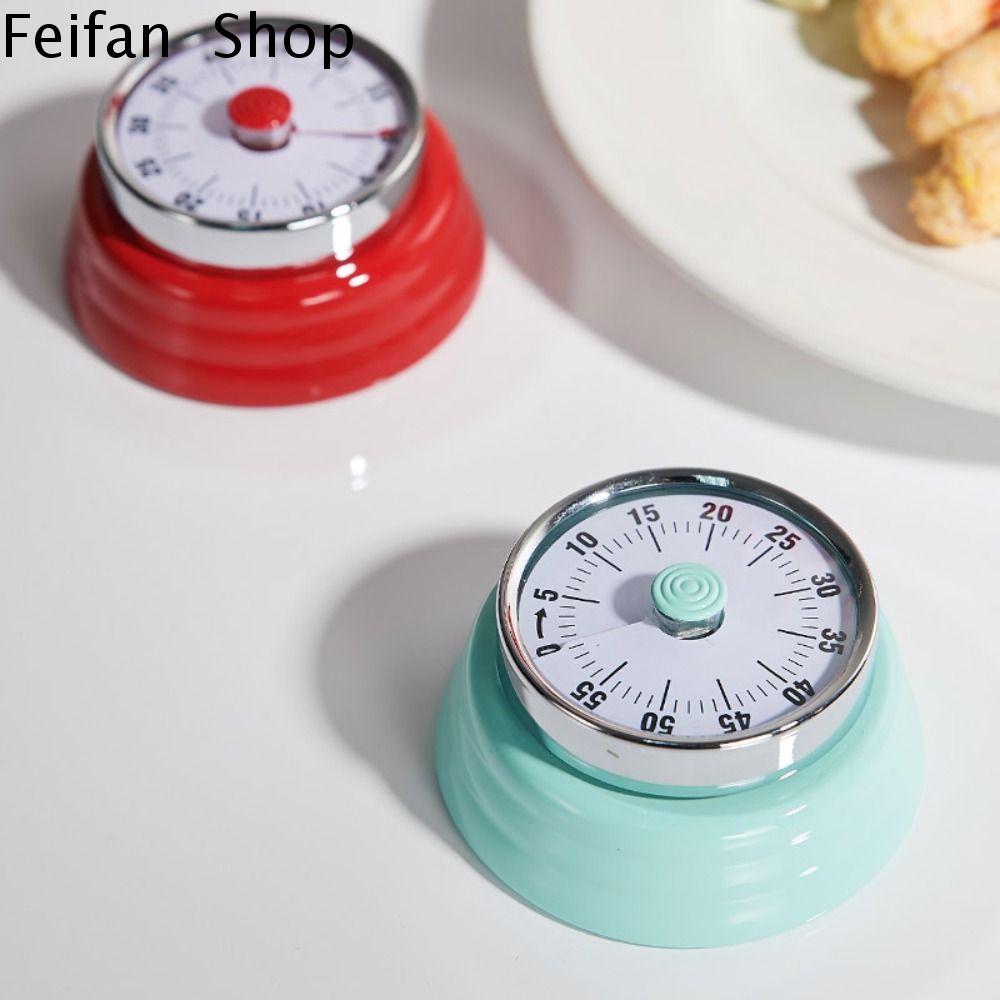 FEIFAN 60 phút Đồng hồ bấm giờ cơ Đồng hồ báo thức bấm giờ Có báo động lớn Hẹn giờ nhà bếp Nhỏ Trực quan hóa Hẹn giờ trực quan Hộ gia đình