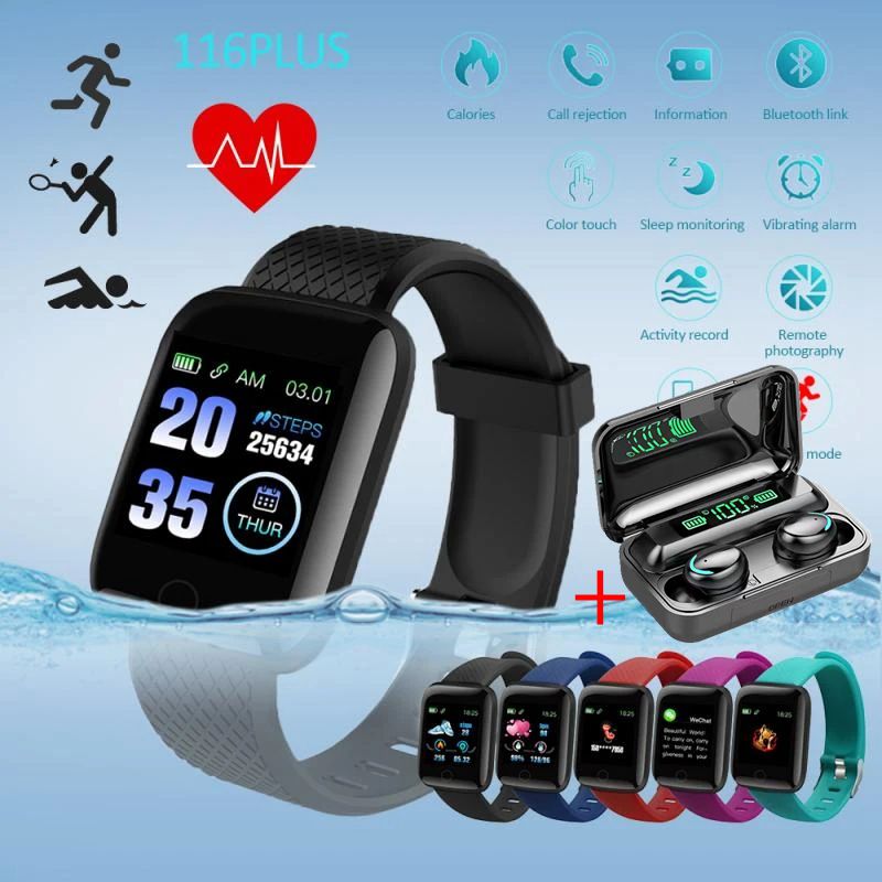 Smart Watch Bluetooth Digital Watch Sports Pedometer Wireless Bluetooth