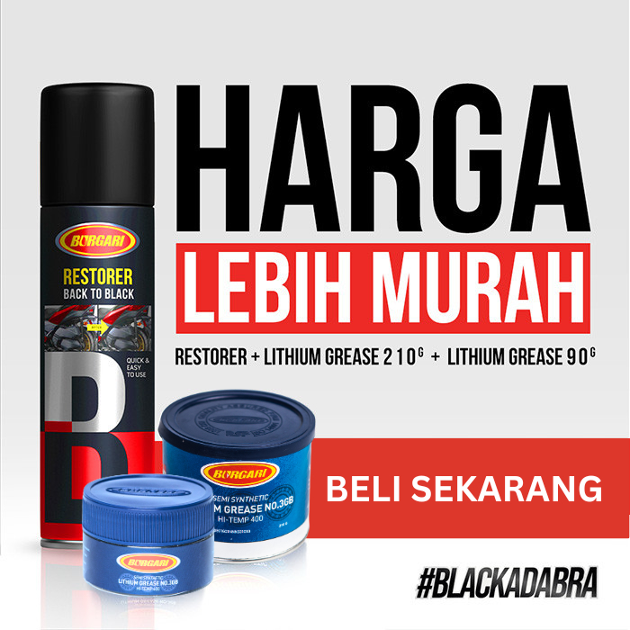 Bundling pack 3: Glitter black | burgari restorer blackwork & Body Polish motorcycle Harga 100,000 rupiah*Gratis Ongkir