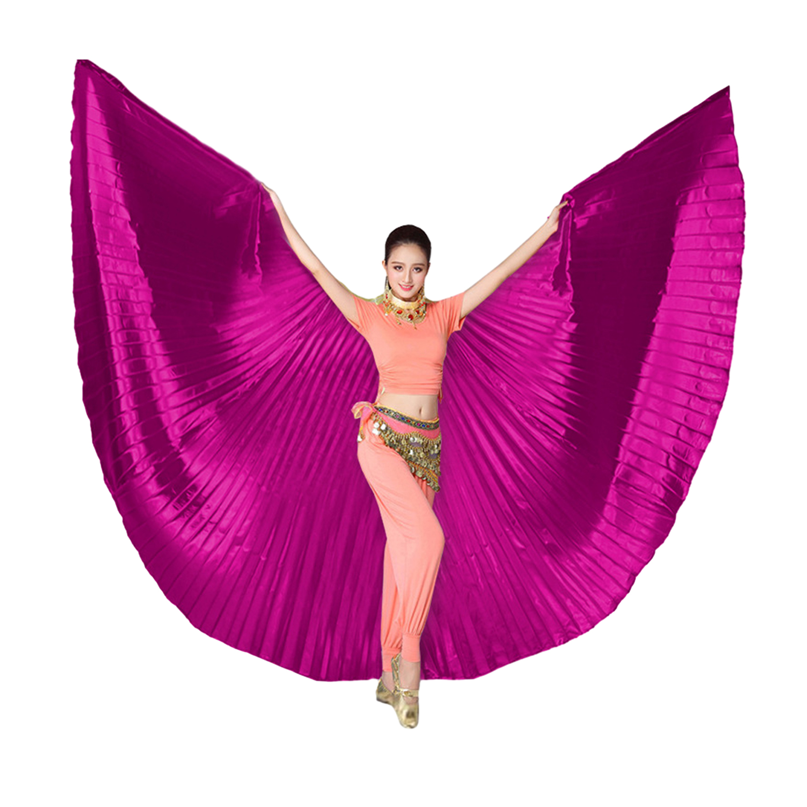 1 Set Belly Dance Wing with Telescopic Rod Eye