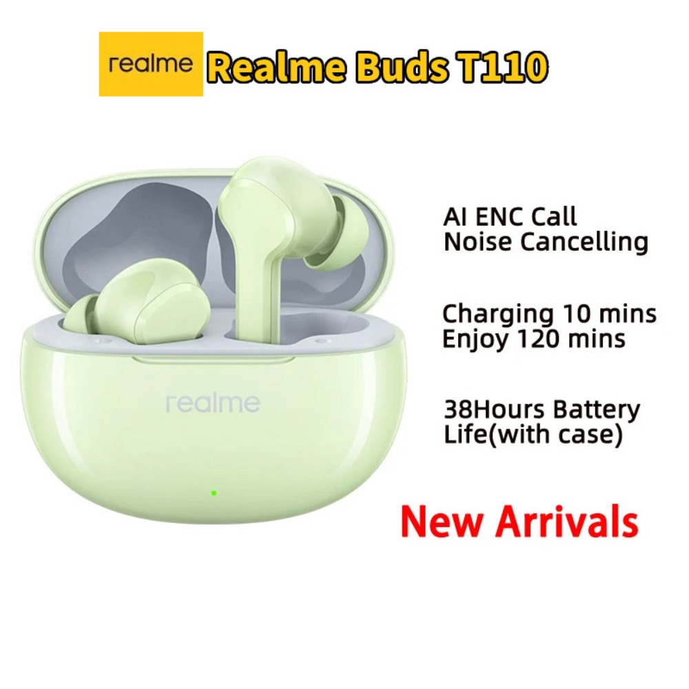 realme Buds T110 | 10mm Dynamic Bass Driver | 88ms Super Low Latency | 28 Hours Total Playback