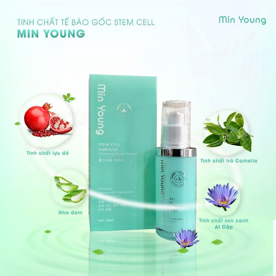 Tinh chất tế bào gốc min young dưỡng trắng cải thiện sắc tố da trẻ hóa làn da 40ml