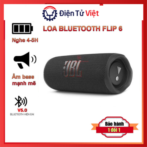 [ HN-HCM ] Loa Bluetooth JBL Flip 6 2021 Mới Nhất-Âm Thanh Siêu Bass Cực Mạnh Cực Sâu Kháng Nước IP67 Loa Karaoke Công Suất Cực Lớn Loa Nghe Nhạc Công Nghệ PartyBoostTreble Rời Thời Gian Sử Dụng 12H-Loa dùng cho Máy Tính, LapTop, Vi Tính.
