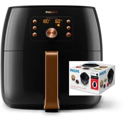 Philips HD9860/91 Air Fryer XXL (** Bundled with HD9925 Philips Baking Tray, Retail Price S$49). Pre
