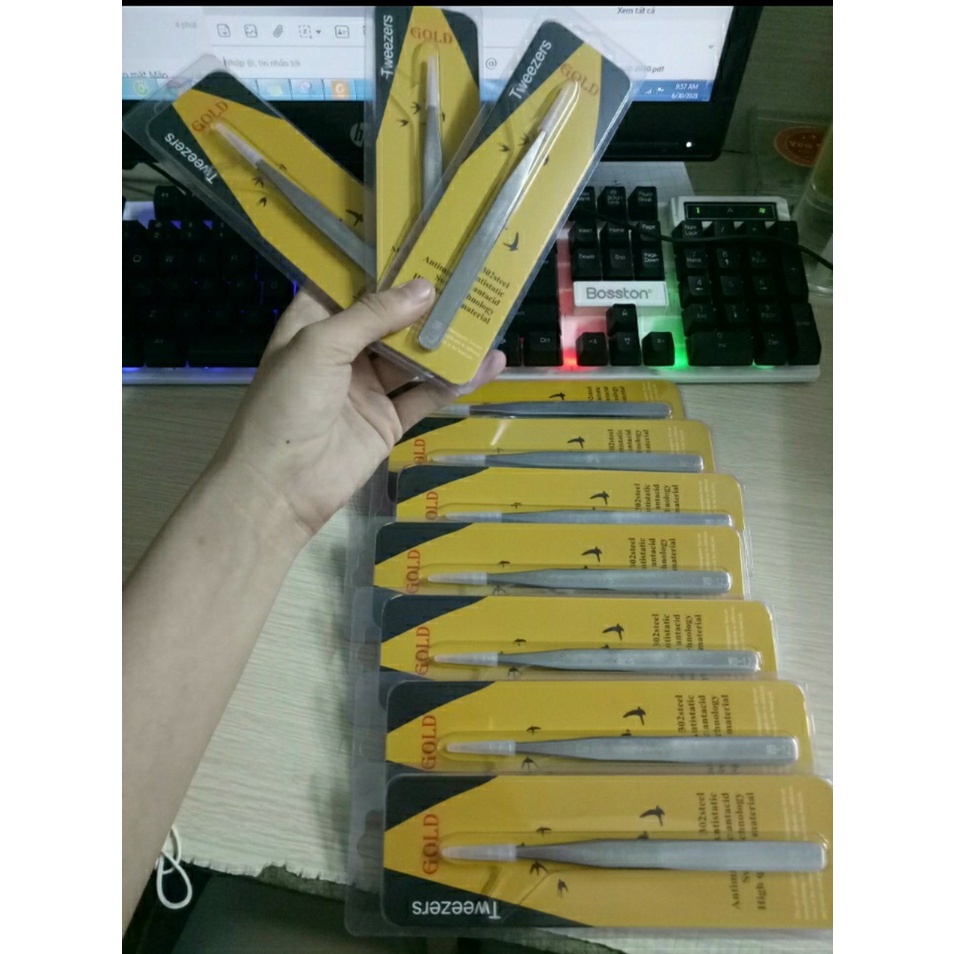 Nhíp Nhặt Lông Yến Gold Tweezers/Boss