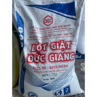 Bột giặt Đức Giang 20 kg dùng cho giặt ủi .
