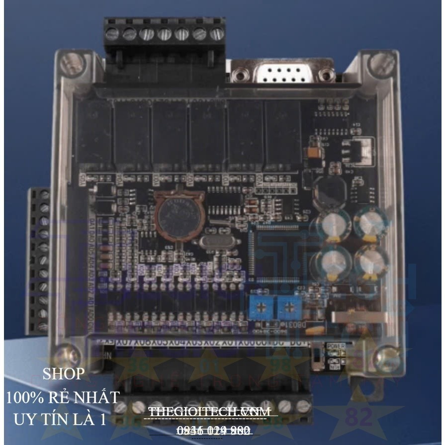 TH FANCO Mitsubishi GX Works2, Bộ Lập Trình PLC FX3U 32MR FX3U-48MR FX3U-48MT 32MT 14MR RS232 RS485 RTC 6AD2DA FK3U FX1N - FX3U-14MR-6AD-2DA FK