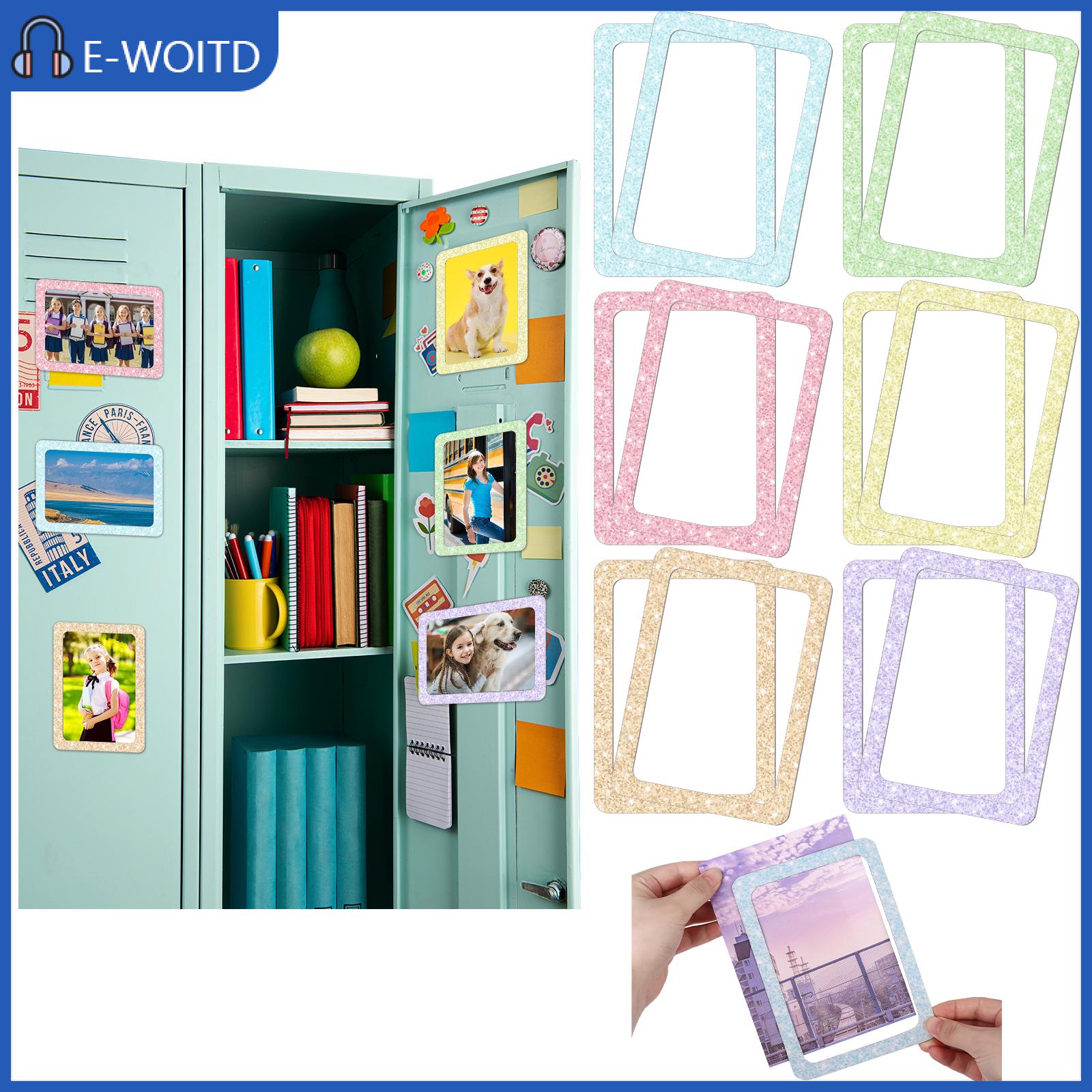 【E-WOITD】 กรอบรูปแม่เหล็ก12ชิ้นสำหรับล็อกเกอร์5x7กรอบรูปแม่เหล็กสำหรับตู้เย็นกรอบรูปแม่เหล็กสำหรับติดตู้เย็น ราคา 178 บาท*ส่งฟรี