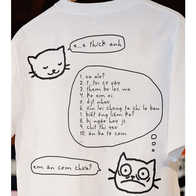 Áo thun oversize local brand Mèo cute vớ vẩn | Áo Vớ Vẩn | Cotton 230gsm S-5XL