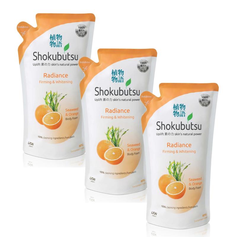 Buy Shokubutsu Radiance Body Foam - Firming & Whitening 600ml x3 Singapore