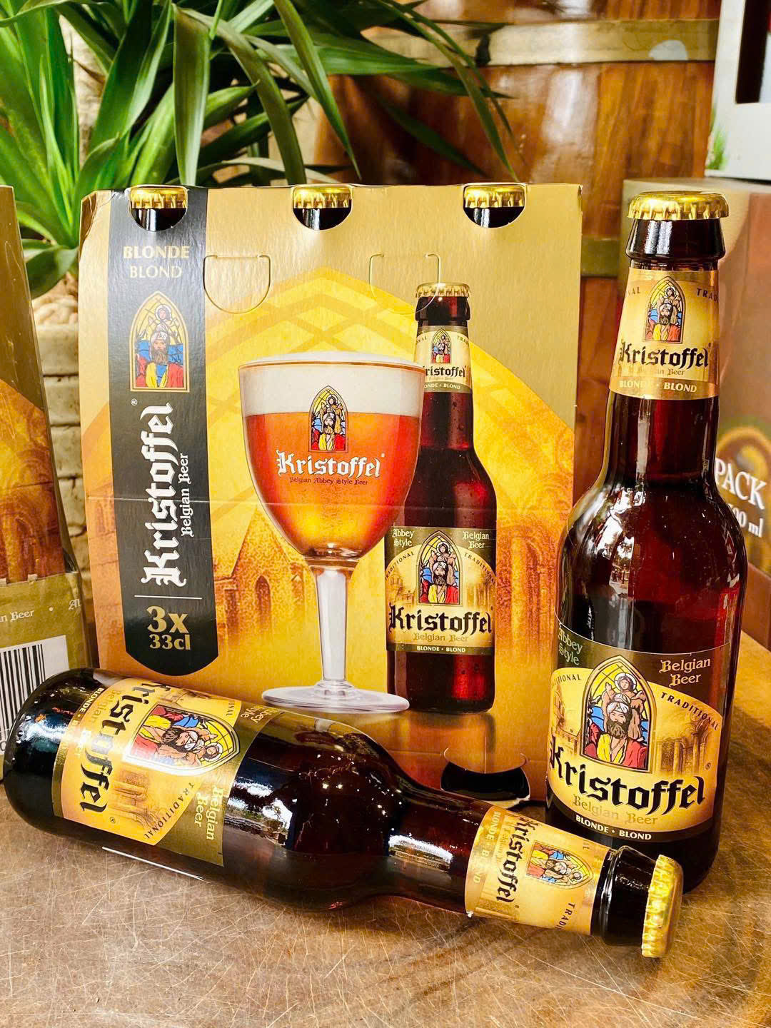 Bia Kristoffel vàng 6% - Kristoffel Blond - nhập khẩu Bỉ - 1 lốc 6 chai 330ml