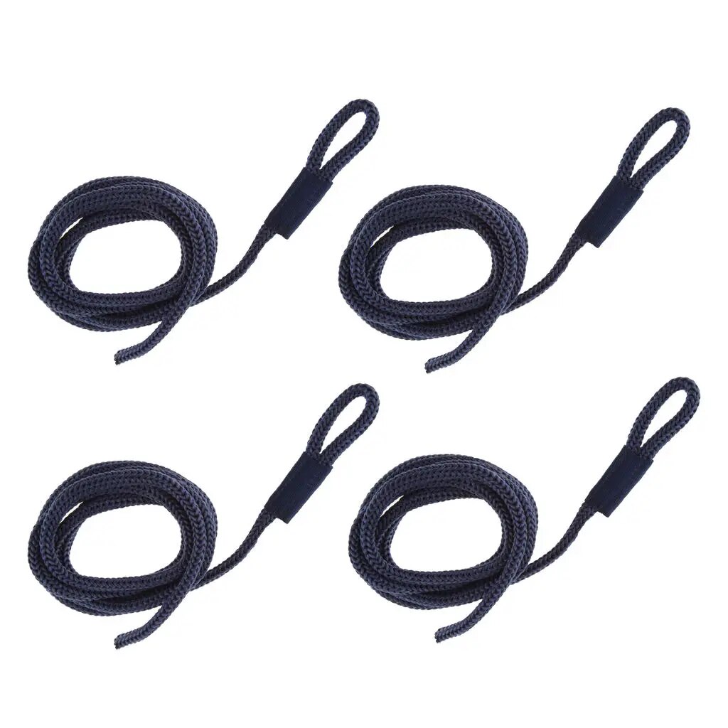 4 cái Mỏ Neo thuyền Bumper cho Fender dòng 1/439;39; x 539; bội roi dây Docking màu xanh
